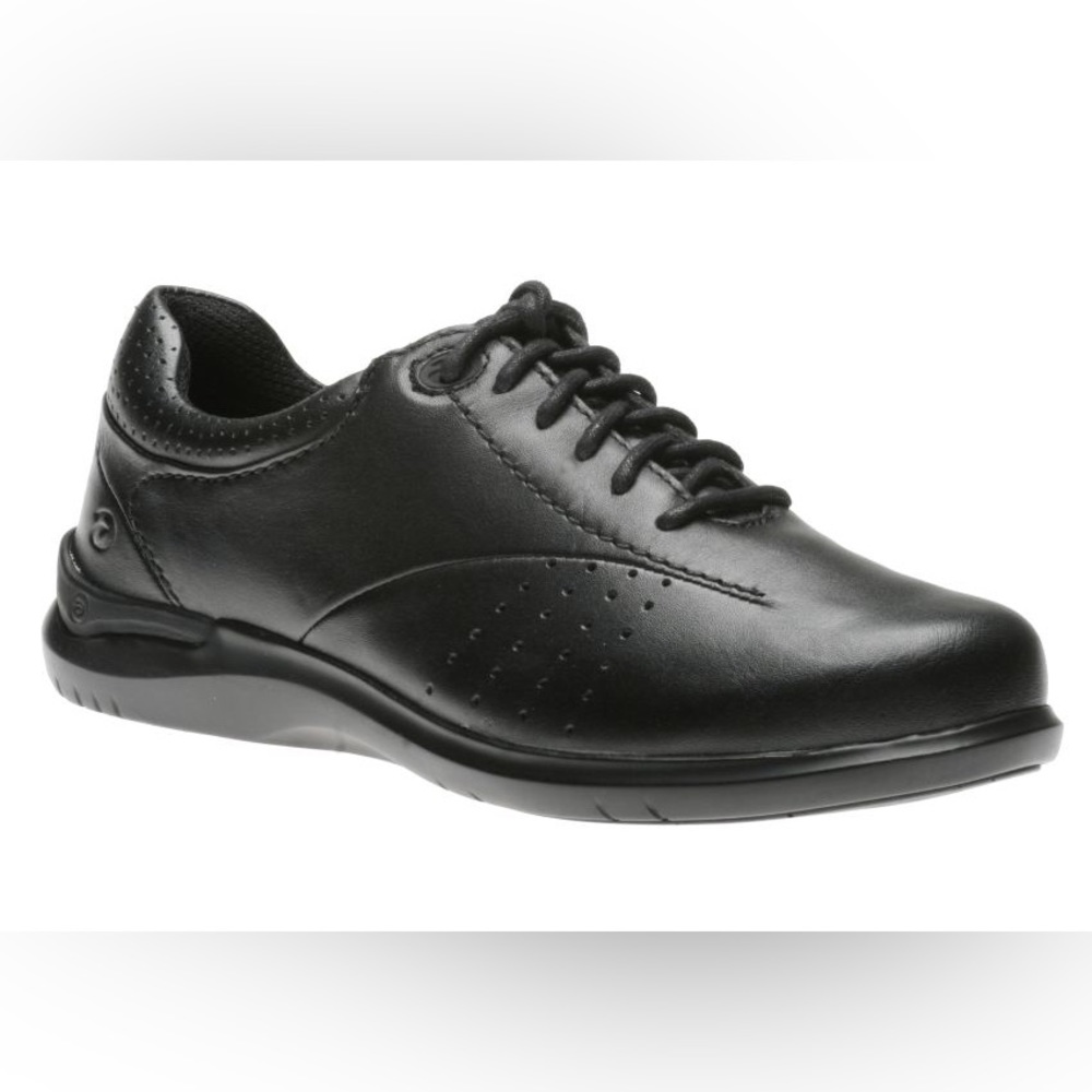Aravon Women's Black Leather Sneakers